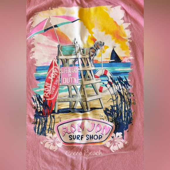 Ron Jon Pink Short Sleeve Tee in size Medium - Picture 4 of 5